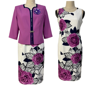 Nouvelle Robe de Cérémonie Africaine pour Femme Grande Taille, Ensemble Deux Pièces Imprimé avec Veste, Coupe Crayon Décontractée et Formelle, Longueur Genou - Product Image 5