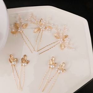 7 Pieces <strong>Wedding</strong> <strong>Hair</strong> <strong>Pins</strong> Gold Leaf Bride Pearl Hairpins <strong>Hair</strong> Accessories Flower <strong>Hair</strong> Accessories <strong>for</strong> Brides - Product Image 3