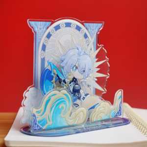 <span class=keywords><strong>Figura</strong></span> Coleccionable de Anime de Personaje OEM/ODM de Acrílico Honkai Star Rail Phainon Chibi con Soporte, Regalo de Halloween, <span class=keywords><strong>Figura</strong></span> de Anime de Cabello Azul para Coleccionistas de Juegos - Product Image 2