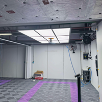 Dalles de sol de garage en PP résistant aux produits chimiques, dalles modulaires pour ateliers et salles d'exposition de concessionnaires automobiles
