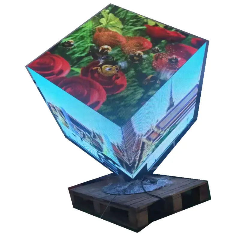 New design full color high definition P2.5 P3 P4 indoor and outdoor advertising led display cube screen - Rubik's cube screen