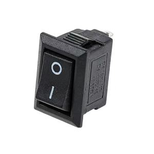 สวิตช์โยกขนาดเล็ก KCD11 <span class=keywords><strong>2P</strong></span> แบบกดปุ่ม 10x15 มม. 2 ขา 2 ตำแหน่ง AC 250V 6A ติดตั้งบนแผง SPST ไนลอน สีดำ ขาว แดง - Product Image 1