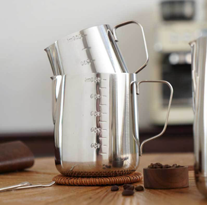 <span class=keywords><strong>Barattolo</strong></span> di latte in acciaio inossidabile misurino graduato tazza di schiuma di latte tazza di latte forniture per caffè - Product Image 3