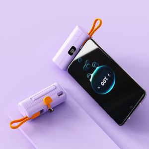 Baterías Portátiles de Emergencia Mini con Pantalla LED de 5000mAh y Cable Integrado para Exteriores, Gran Venta - Product Image 4