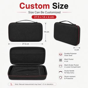 Étui de rangement personnalisé en EVA, coque rigide, sac de transport à fermeture éclair avec poche en filet pour outils électroniques, accessoires, voyages - Product Image 4