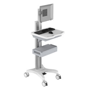 Gas Lift Medische Computer Kar Hoogte Verstelbare Ziekenhuis Rollende Behandeling Bed Iv <span class=keywords><strong>Trolley</strong></span> Met Lade Wielen - Product Image 2