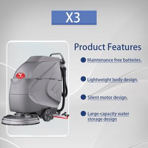 آلة تنظيف الأرضيات كلين هورس إكس 3 بتصميم منخفض الضوضاء وعرض تنظيف 510 مم تعمل بالبطارية مع وسادات قابلة للتكيف لتنظيف المستشفيات - Product Image 6