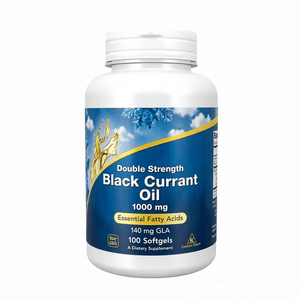 Aceite de Grosella Negra de Doble Potencia 1000 mg, 100 Cápsulas Blandas, Sin GMO, Suplemento Dietético, Ácidos Grasos Esenciales, Apoyo para la Salud del Corazón - Product Image 1