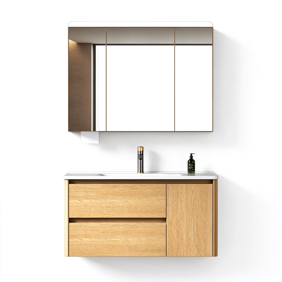 Stainless Steel Bathroom Cabinet with Smart Mirror Wall-Mounted ...