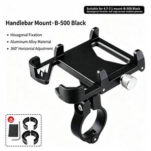 Support de téléphone portable pour vélo, en alliage d'aluminium, <span class=keywords><strong>fixation</strong></span> hexagonale réglable pour moto, <span class=keywords><strong>voiture</strong></span> électrique, vélo, Scooter - Product Image 4