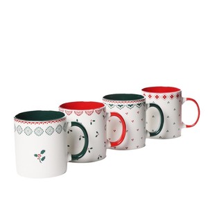 Taza navideña de cerámica de 630 ml, taza de café de gran capacidad con diseño festivo para parejas, regalo - Product Image 5