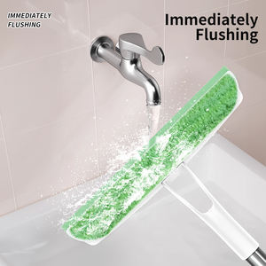 Nettoyeur de vitres avec tampon en microfibre détachable et grattoir, outil de nettoyage de vitres à séchage rapide sans traces pour un usage domestique - Product Image 6