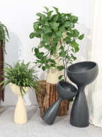 Kreativer Magnesium-Ton Meerjungfrauen-Blumentopf mit hoher Taille, großer Blumentopf für den Innenbereich, Wohnzimmer, Balkon, zum Hängen von Jasmin