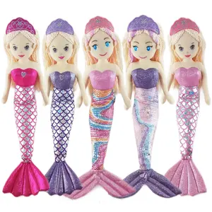 Kawaii Princess Mermaid Dolls Girls Cloth Dolls Soft Rag Doll For Kids Gift