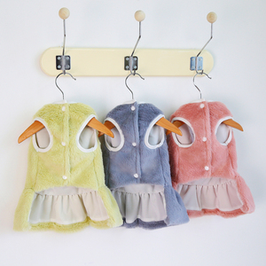 Luxury Princess Girl <strong>Dogs</strong> Skirt Pet Clothes Fashion Thicken Warm Shiny Color Thicken Warm <strong>Dog</strong> <strong>Coat</strong> Jacket <strong>With</strong> <strong>Harness</strong> <strong>Hole</strong> - Product Image 3