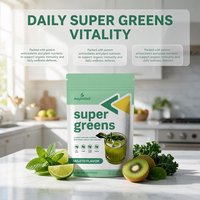 Poudre de superaliments biologiques Aeglewell Super Greens 150g saveur Mojito sans alcool 0g de sucre antioxydant soutien immunitaire