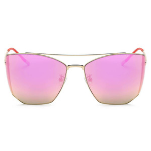 DORSET - Occhiali da Sole Oversize a Occhio di Gatto con Lenti Poligonali a Specchio - Product Image 5