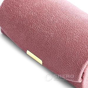 Portable Velvet Jewelry Box Compact Travel Organizer <b>Rings</b> Earrings Necklaces Soft Lining with Snap Closure Small <b>Storage</b> Case - Product Image 5