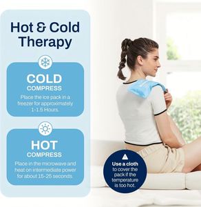 Compresas de Gel Reutilizables para Terapia de Frío y Calor - 4 Compresas de Gel Grandes - Solución de Tratamiento de Frío y Calor para Lesiones 10 x 5 Pulgadas - Product Image 2