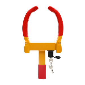 Verrou de <span class=keywords><strong>roue</strong></span> universel réglable, <span class=keywords><strong>antivol</strong></span> robuste pour pneus, remorques, SUV, bateaux, motos avec 3 clés - Product Image 1