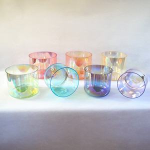 HF Cosmic Light Kristall-Klangschalen-Set in Pastellfarben für Klangheilung, Quarz-Klangschalen für Yoga und Meditation, Kristall-Klangschale - Product Image 2