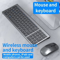 Combo de Teclado y Ratón Inalámbrico BT Ultra Delgado Recargable de 78 Teclas para Oficina, Computadora, Mini PC, Laptop y Tablet PC, Gran Venta 2026