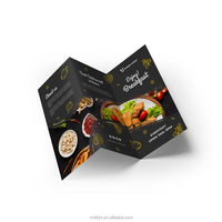Menu de Restaurant à Emporter Personnalisé Imprimé : Flyer, Dépliant Triptyque, Publicitaire et Impression