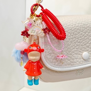 พวงกุญแจวันฝนตกแบบดั้งเดิม DIY พวงกุญแจสั่งทำได้  งานแฮนด์เมดสุดฮิต  จี้ห้อยกระเป๋าผู้หญิง - Product Image 5