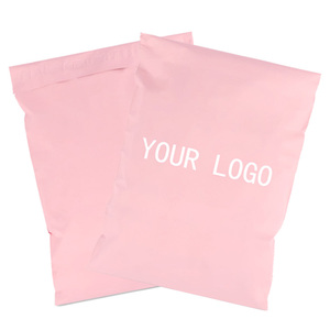 custom biodegradable adhesive pink poly mailer envelope plastic clothing packaging shipping mailing bags amazon branded polybag