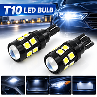 Ampoule LED T10 194 168 W5W 3030 SMD pour éclairage intérieur automobile, type cale, pour tableau de bord, plafonnier, porte, plaque d'immatriculation, feux de stationnement 12V