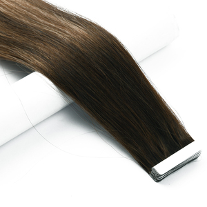 K.S WIGS Glam 100% Premium Chinese Remy Human Hair Ultra-<b>Thin</b> Seamless Base for Vacation & Party Styles Tape Hair Extensions - Product Image 1