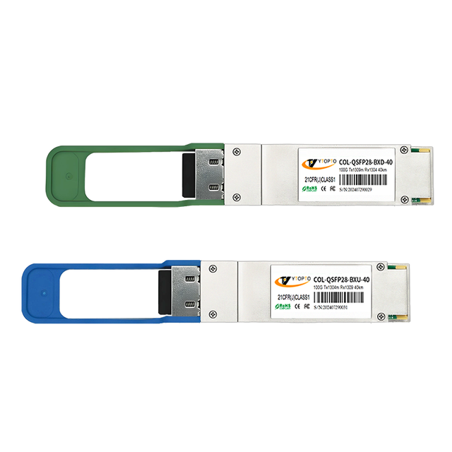 YTOPTO 100G QSFP28 BiDi Module Single-Mode Single-Fiber(SMF) LC 40km 1304/1309nm Compatible with Huawei/Finisar,3-Year Warranty,