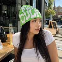 Casquette Réversible Jacquard Y2K Sans Revers avec Logo Personnalisé du Fabricant, Impression Textile Intégrale, Faible MOQ