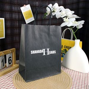 Bolsa de Regalo de Papel Kraft de Lujo con Logotipo Impreso Personalizado, Reciclable, para Zapatos, Ropa y Compras - Product Image 2