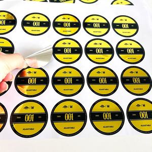 yapış geri şapka Sticker kaliteli yuvarlak özel şapka etiket çıkartmaları gümüş Pet özelleştirilmiş yapıştırıcı Sticker - Product Image 6