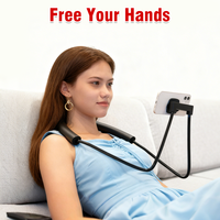 Soporte Retráctil para Teléfono, Soporte Multifuncional para Colgar Junto a la Cama, Soporte de Escritorio Manos Libres para Teléfono Celular