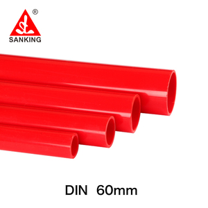 Flowcolour UPVC rosso tubo 63mm acquario <span class=keywords><strong>PVC</strong></span> tubo di alimentazione <span class=keywords><strong>acqua</strong></span> raccordi connettore tubo - Product Image 4