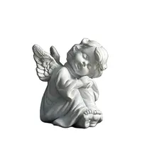 Hars Engel Beeldje Bloem Meisje Decoratie Mooie Gebed Faerie Home Decor Fairy Gebed Ornamenten Kleine Engel Standbeeld Gift