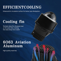 Projecteur Bi-LED F90 3-en-1 3000K, 4300K, 6000K, 3,0 pouces, 12V, étanche IP68, en aluminium aéronautique pour automobile