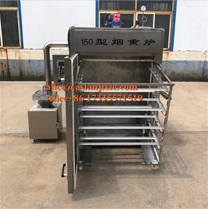 200kg saucisse production ligne machines/ salami fumer ligne de production/jambon lard fumer four - Product Image 2