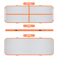 Tapis de gymnastique gonflable Airtrack sur mesure 4m 5m 6m 8m 10m 12m pour la gymnastique et le cheerleading à vendre