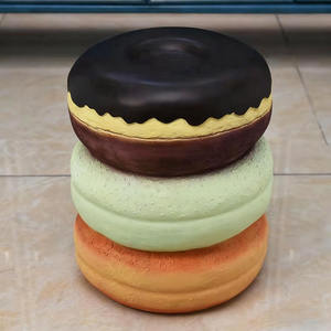 Taburete de Acero Inoxidable Fundido con Diseño 3D Personalizado, Novedoso y Divertido, con Formas de <span class=keywords><strong>Hamburguesa</strong></span>, Helado y Maíz, Estilo Chino, en Oferta - Product Image 3