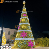 Neue Anpassbare Große Outdoor IP65 Feiertagsdekoration 3D Weihnachtsbaum & Erntedankfest-Beleuchtung