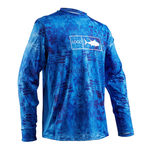 OEM personnalisé Upf50 + Performance chemise de pêche à séchage rapide 100% polyester évacuation de l'humidité UV col à manches longues imperméable - Product Image 6