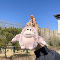 Pendentif en peluche de 4 pouces rembourré de coton PP, vente en gros, porte-clés de voiture, breloque pour sac à dos, accessoire de poupée, mignon, pour les 5-7 ans, unisexe, fabriqué en Chine