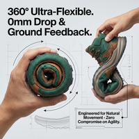 Fabricant de chaussures d'extérieur tout-terrain personnalisées à bout large, zéro dénivelé, respirantes, imperméables, flexibles, avec adhérence au sol, pour toutes les conditions météorologiques
