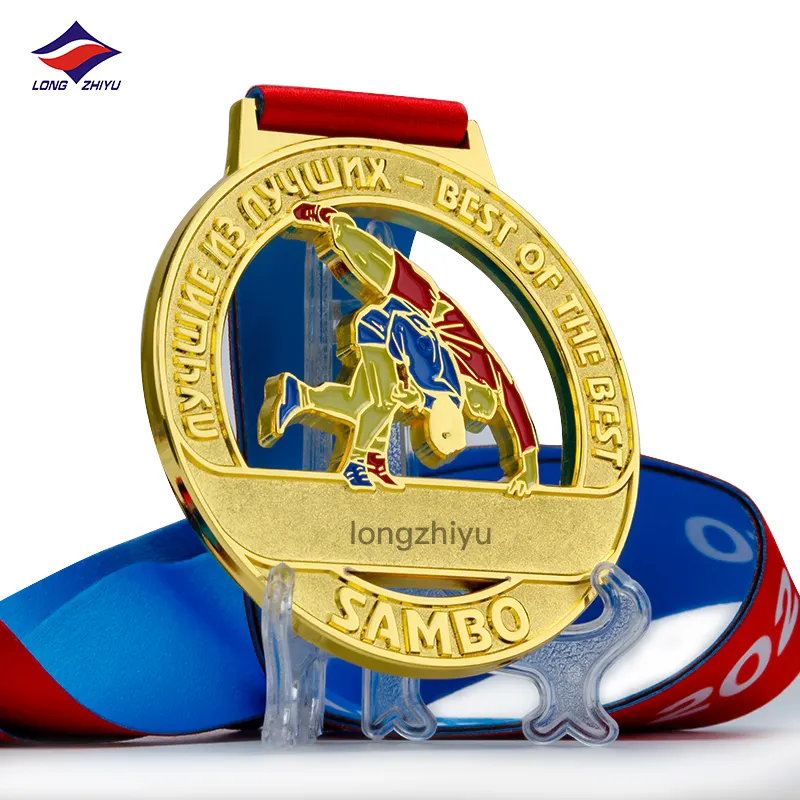 Longzhiyu 17 Jaar Karate Medaille Maker Custom Metal Martial Arts Medailles Taekwondo Sport Medailles Gemaakt In China