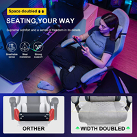 Chaise de jeu en tissu à prix de gros pour usage domestique, chaise d'ordinateur ergonomique à dossier haut avec dossier inclinable