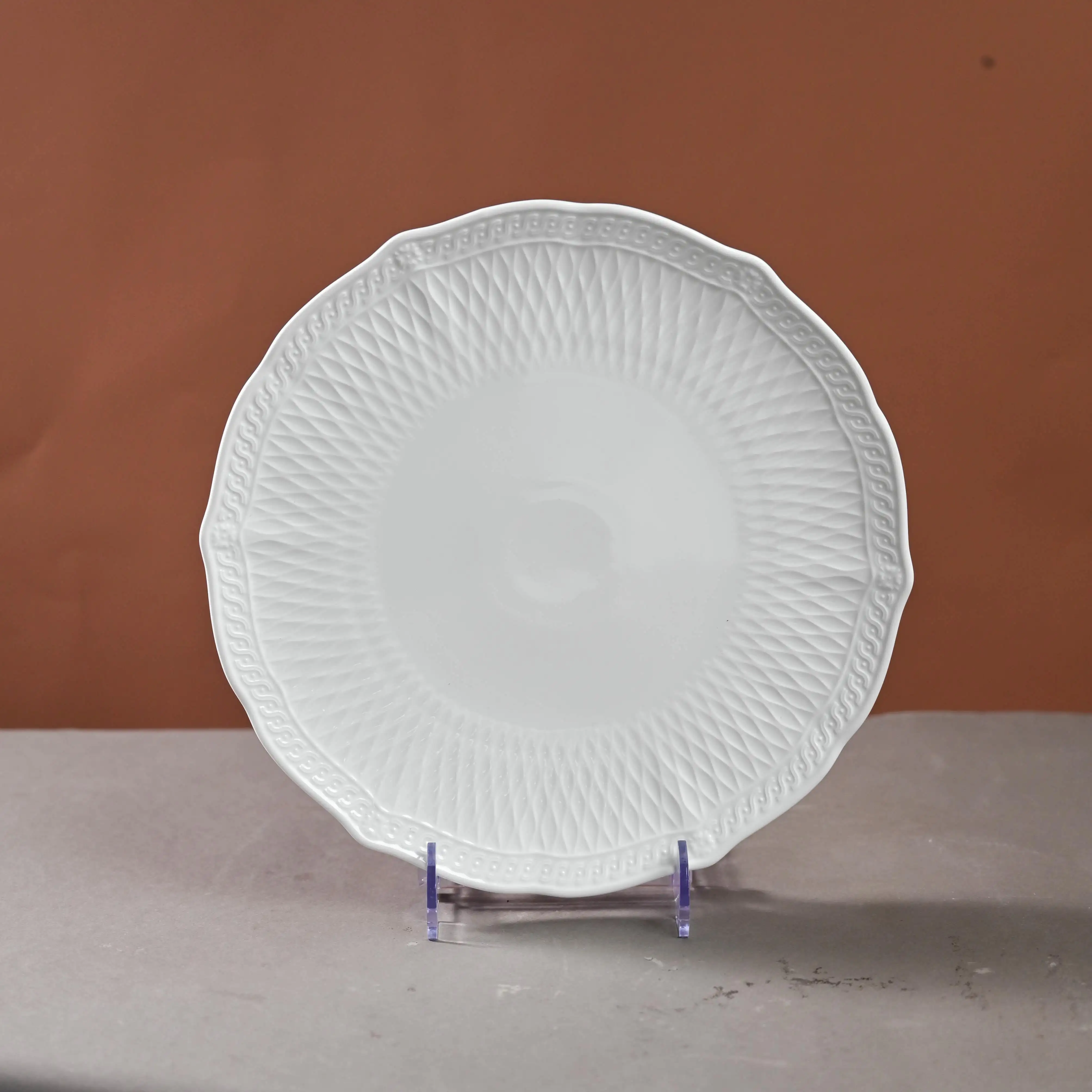 PITO HoReCa beyaz porselen tabak özelleştirilmiş düğün otel beyaz yemek tabağı s porselen tabaklar
