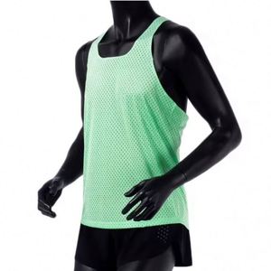 Custom <b>Heat</b>-Transfer Printed Knitted Casual Quick Dry Seamless Gym Fitness Tank <b>Top</b> Breathable Polyester Marathon Triathlon Mesh - Product Image 1